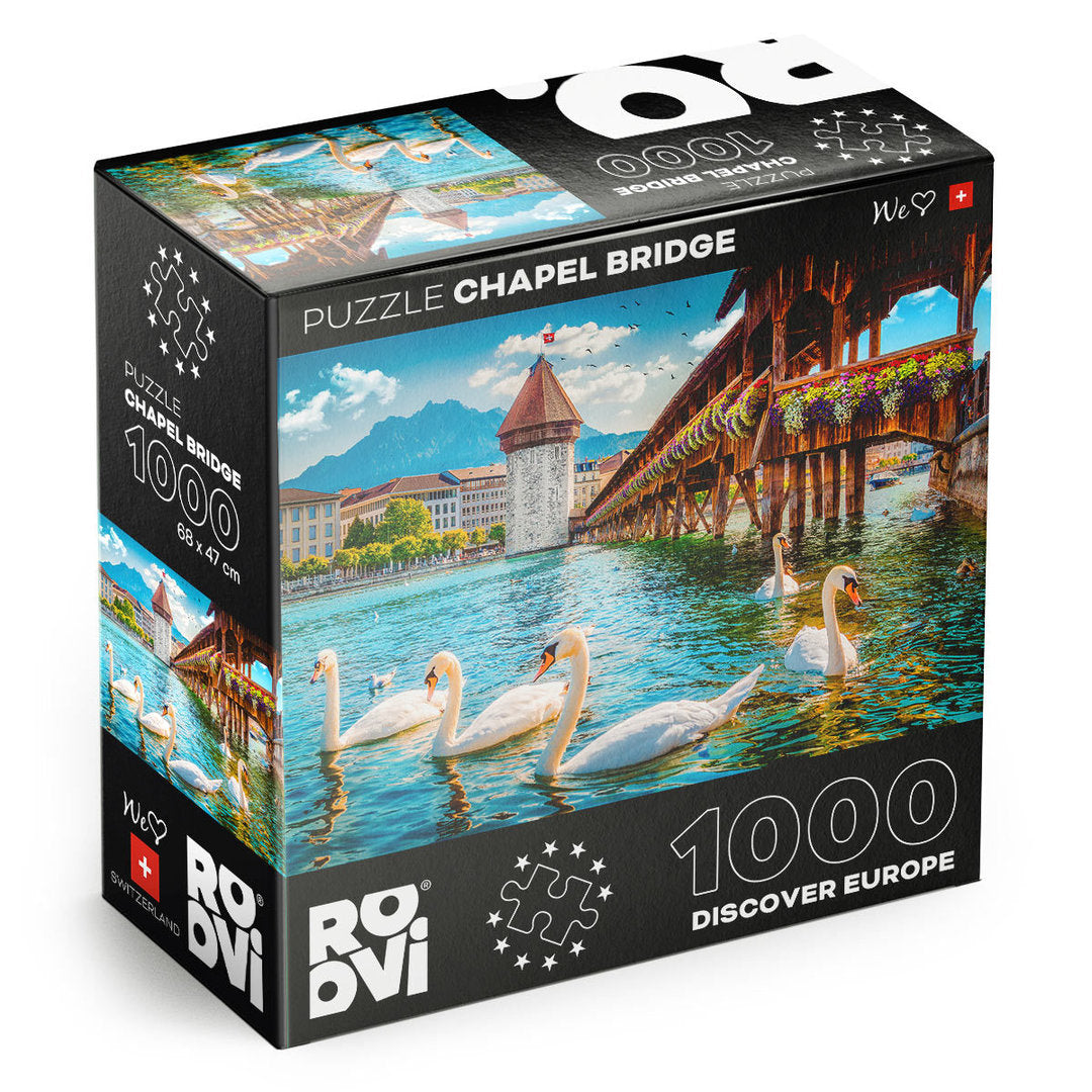 Roovi - Kapellbrücke, Schweiz - 1000 Teile Puzzle - Nur CHF 16.90! Jetzt kaufen auf fluxed.ch