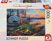 Schmidt - Campingidyll am See - 1000 Teile Puzzle