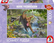 Schmidt - Frühlingsspaziergang mit Labrador - 1000 Teile Puzzle