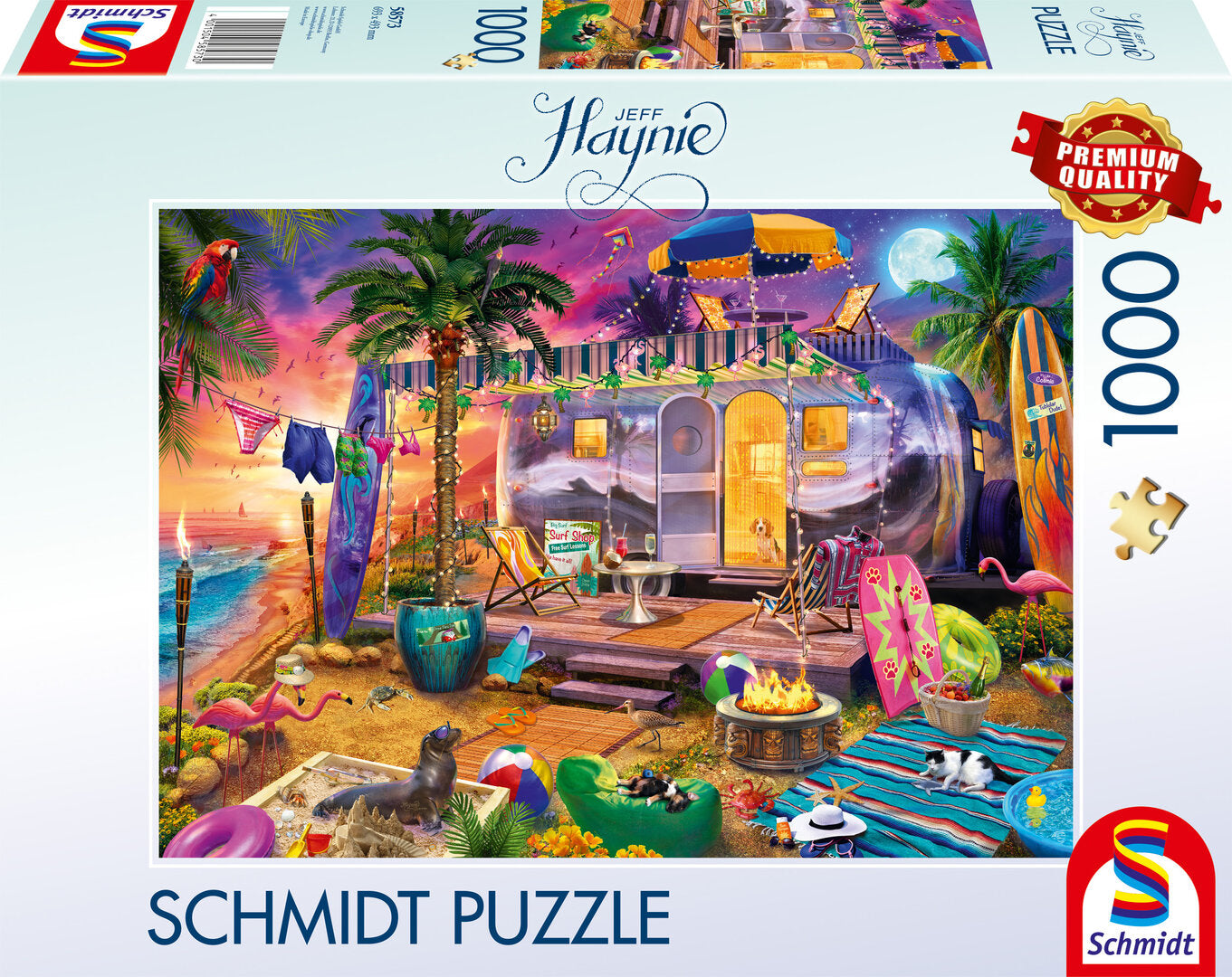 Schmidt - Mit dem Wohnwagen am Meer - 1000 Teile Puzzle