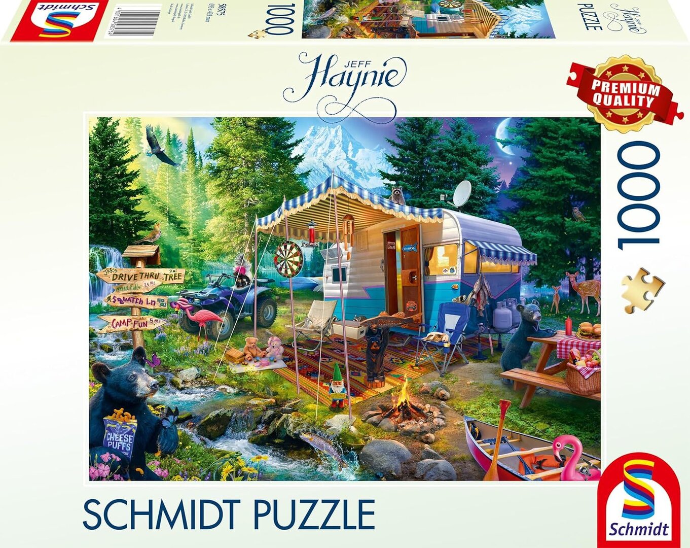 Schmidt - Mit dem Caravan in den Bergen - 1000 Teile Puzzle