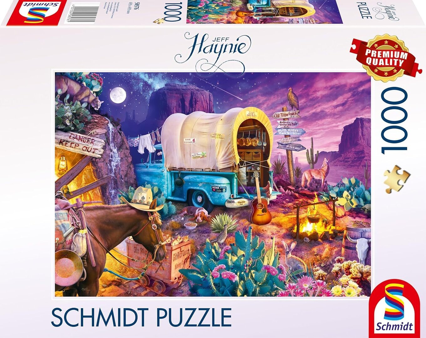 Schmidt - Romantisches Wildwest-Camping - 1000 Teile Puzzle