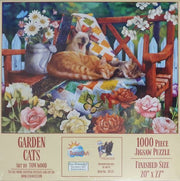 SunsOut - Garden Cats - 1000 Teile Puzzle