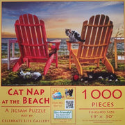 Sunsout - Cat Nap at the Beach - 1000 Teile Puzzle