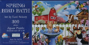 SunsOut - Spring Bird Bath - 300 XXL-Teile Puzzle