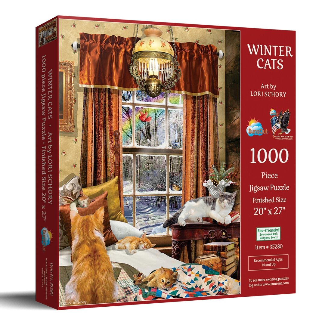 SunsOut - Winter Cats - 1000 Teile Puzzle