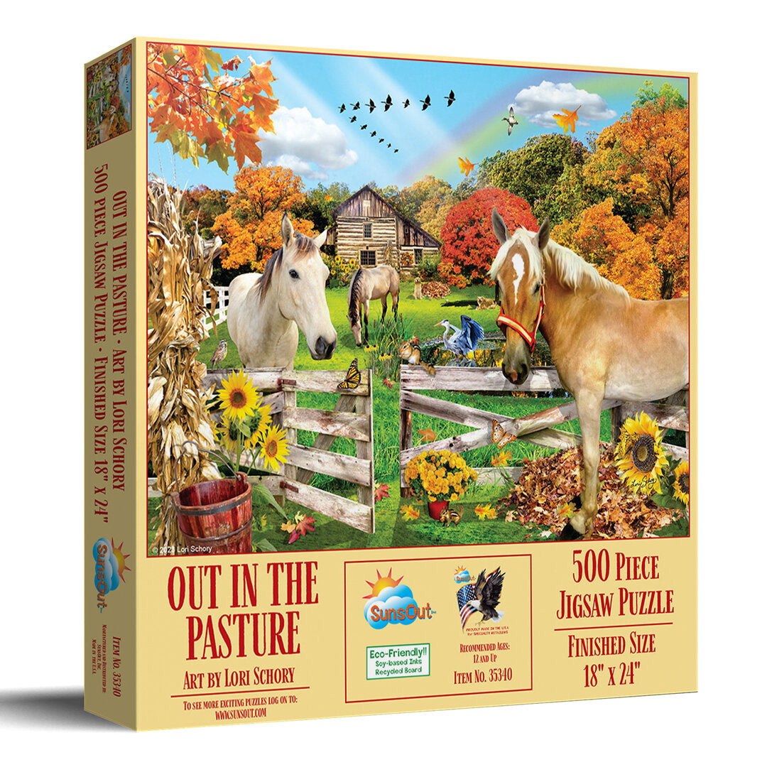 SunsOut - Out in the Pasture - 500 Teile Puzzle