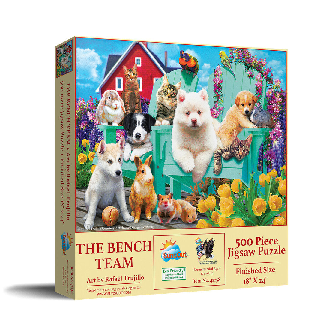 SunsOut - The Bench Team - 500 Teile Puzzle