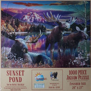 SunsOut - Sunset Pond - 1000 Teile Puzzle