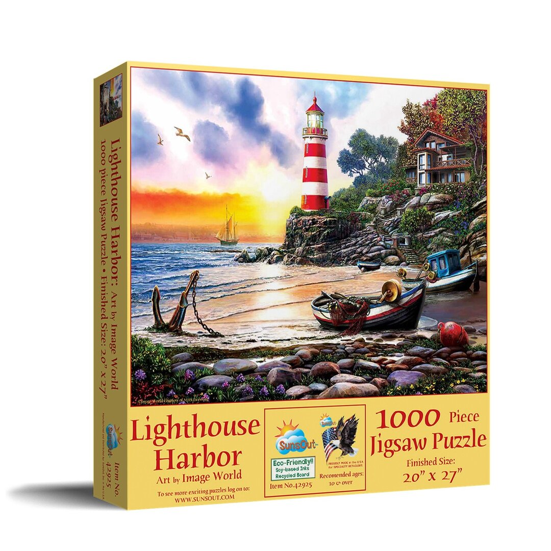 SunsOut - Lighthouse Harbor - 1000 Teile Puzzle