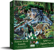 SunsOut - Forest Wolf Family - 500 Teile Puzzle