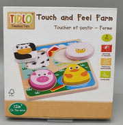 Tidlo - Touch and Feel - Farm - 4 Teile Puzzle