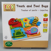 Tidlo - Touch and Feel - Bugs - 4 Teile Puzzle