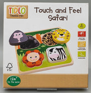 Tidlo - Touch and Feel - Safari - 4 Teile Puzzle