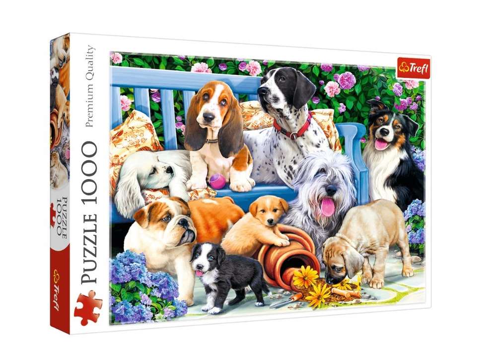 Trefl - Hunde im Garten - 1000 Teile Puzzle - Nur CHF 16.90! Jetzt kaufen auf fluxed.ch