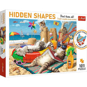 Trefl - Cat Relaxation - Hidden Shapes - 1011 Teile Puzzle