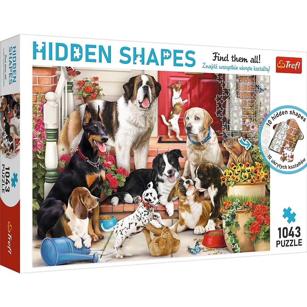 Trefl - Dog Pranks - Hidden Shapes - 1043 Teile Puzzle