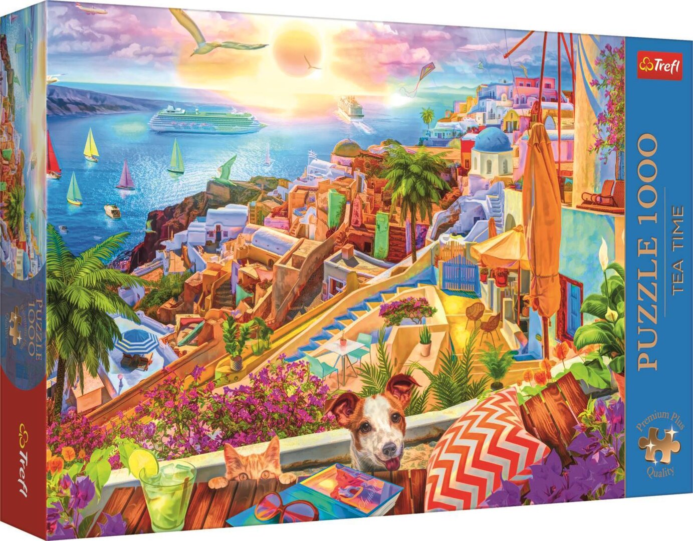 Trefl - Auf Besuch auf Santorini - 1000 Teile Puzzle