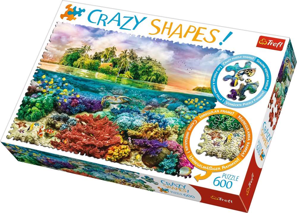 Trefl - Crazy Shapes - Tropical Island - 600 Teile Puzzle - Nur CHF 19.90! Jetzt kaufen auf fluxed.ch
