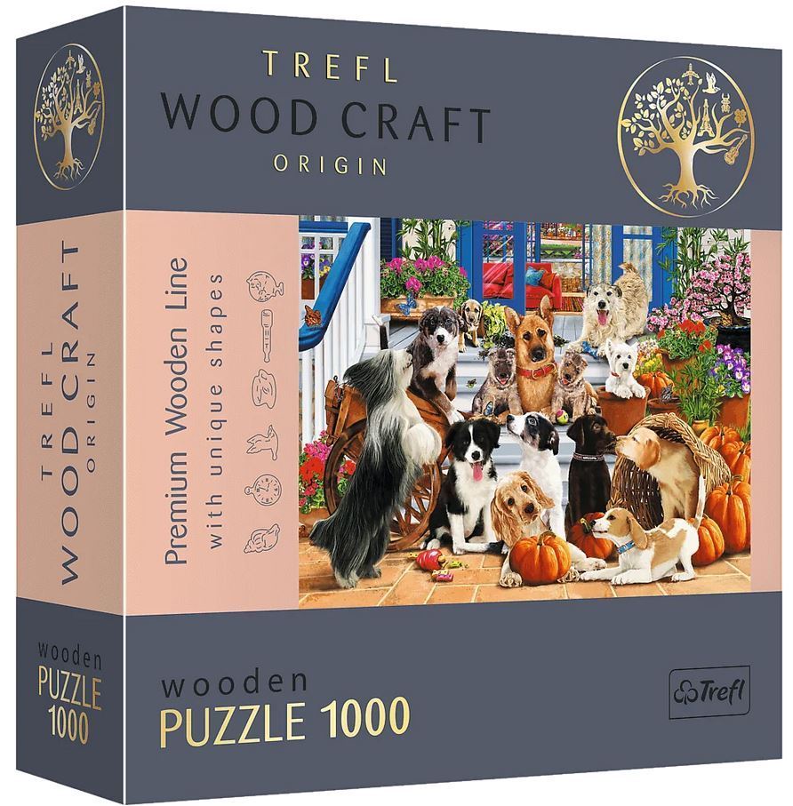 Trefl - Doggy Friendship - 1000 Teile Holz Puzzle - Nur CHF 41.90! Jetzt kaufen auf fluxed.ch