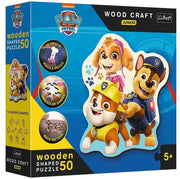 Trefl - Paw Patrol - Formpuzzle - 50 Holzteile Puzzle