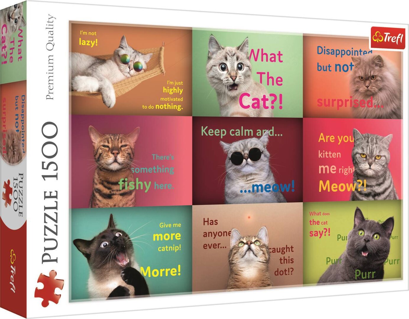 Trefl - Funny Cats Faces - 1500 Teile Puzzle