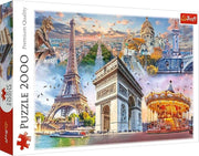 Trefl - Weekend in Paris - 2000 Teile Puzzle