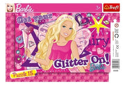 Trefl - Rahmenpuzzle - Barbie `` Get your Glitter on!´´ - 15 T.