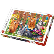 Trefl - Kätzchen im Garten - 500 Teile Puzzle