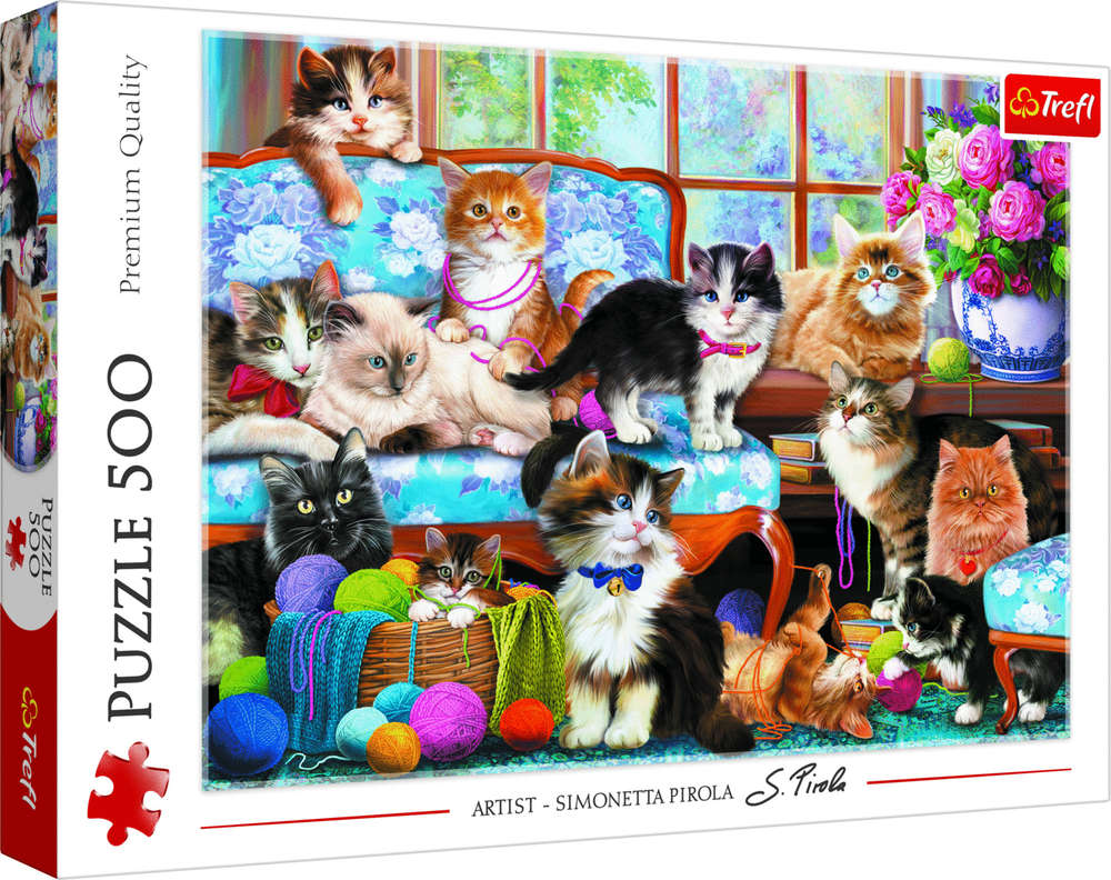 Trefl - Cat Family - 500 Teile Puzzle - Nur CHF 14.90! Jetzt kaufen auf fluxed.ch