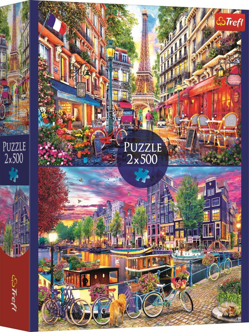 Trefl - Europäische Hauptstädte - 2x500 Teile Puzzle