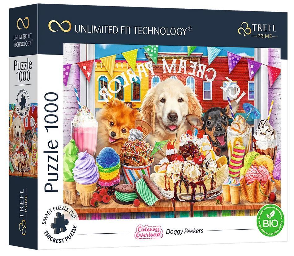 Trefl Prime - Doggy Peekers - 1000 Teile Puzzle - Nur CHF 16.90! Jetzt kaufen auf fluxed.ch