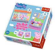 Trefl - Peppa`s Tag - 3in1 - 2 Puzzles + 1 Memo - 30+48 Teile