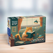 Yazz Puzzle - Cat & Books - 1000 Teile Puzzle