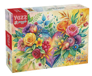 Yazz Puzzle - Flower Heart - 1000 Teile Puzzle