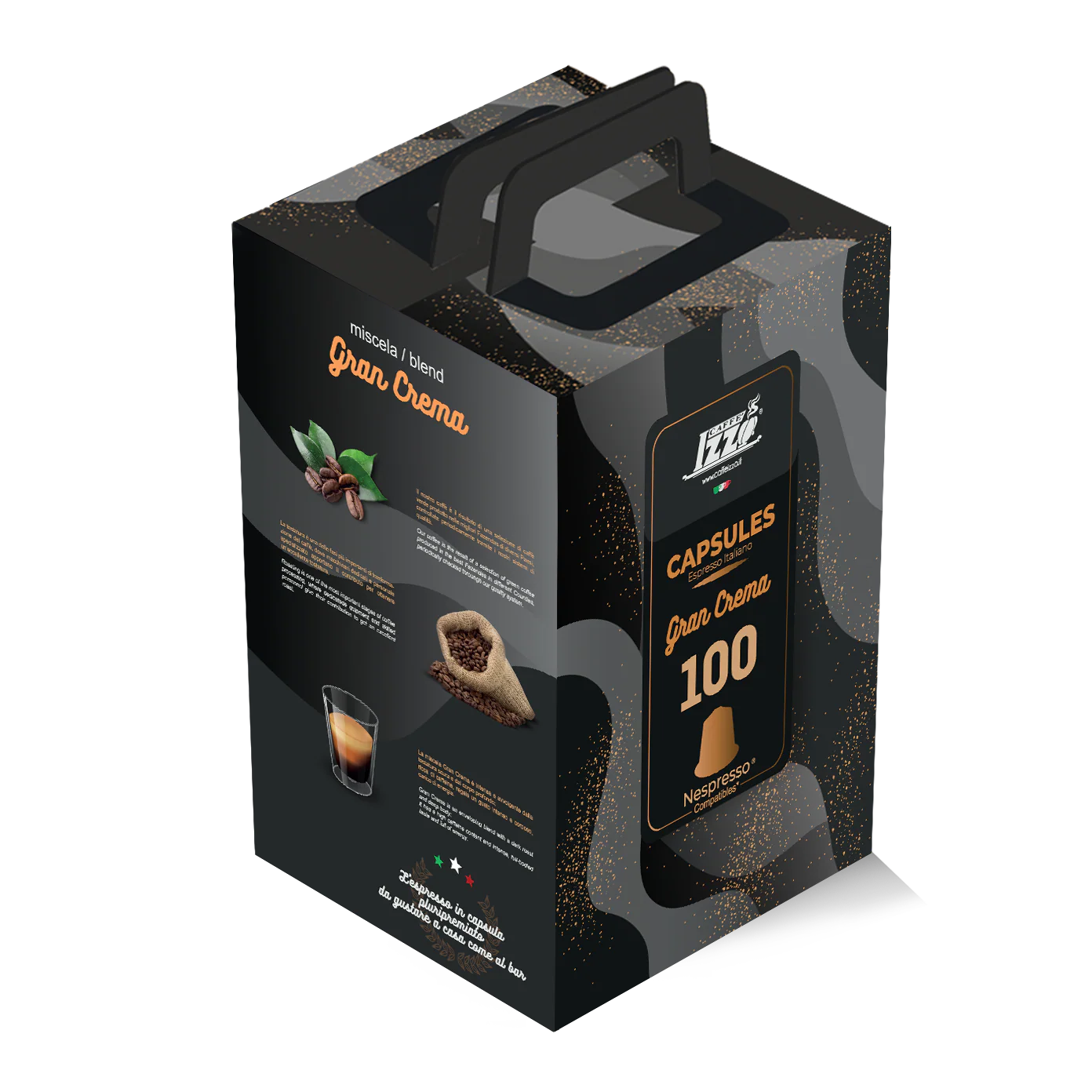 Caffè Izzo | Gran Crema - 100 Kaffeekapseln - Nespresso®* kompatibel