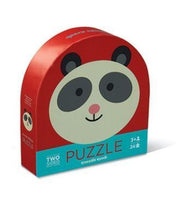 Crocodile Creek - Panda Friends - Rundpuzzle - 24 Teile - Doppel