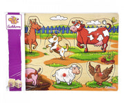 Eichhorn - Steckpuzzle Bauernhoftiere - 6 Teile Puzzle