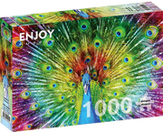 Enjoy Puzzle - Colorful Peacock - 1000 Teile Puzzle