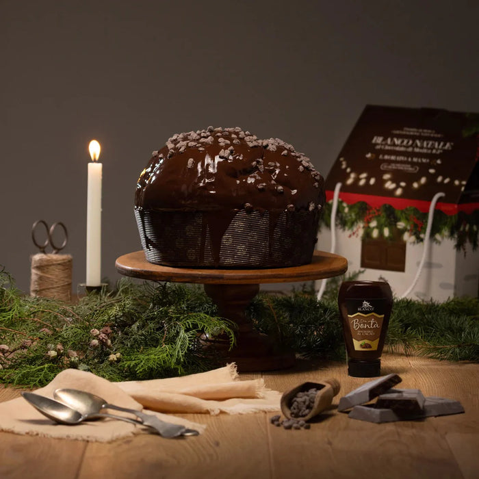 Blanco Natale | Panettone al Cioccolato di Modica IGP inkl. Crema di Cioccolato 190g