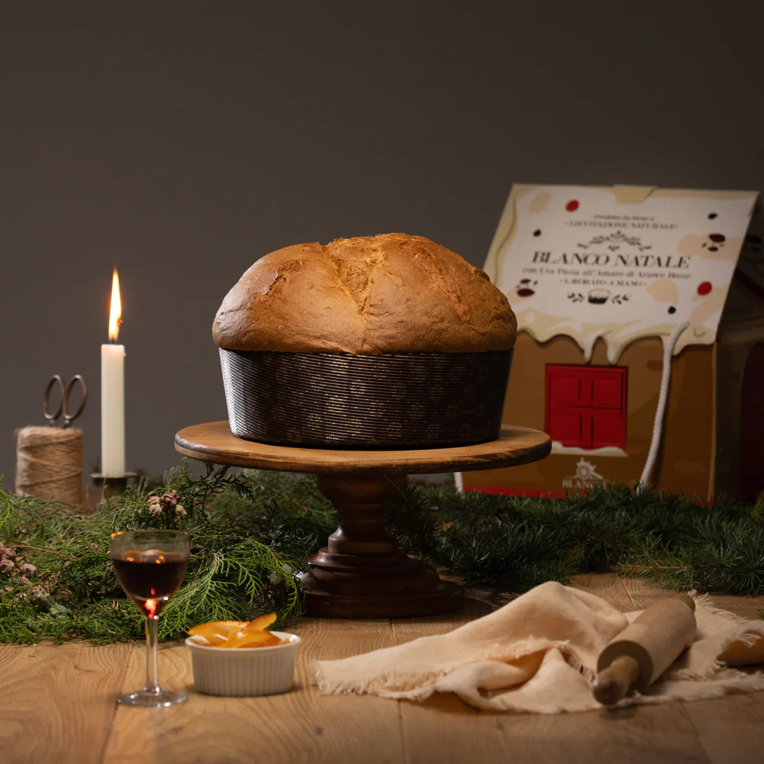 Blanco Natale | Panettone Uva passa all'amaro di arance rosse